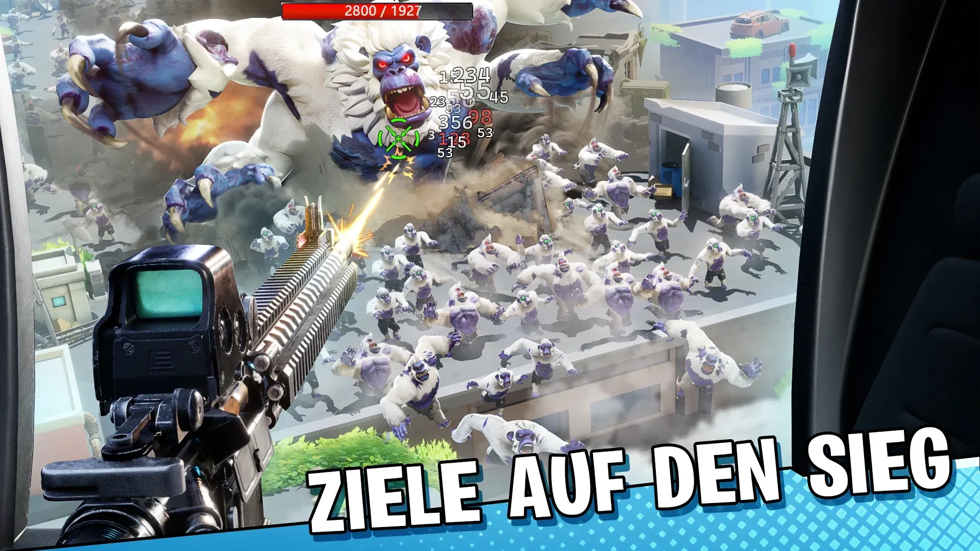 Screenshot eines explosiven Kampfes im Spiel